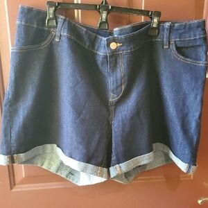 Old Navy Blue Jean Shorts Semi Fit 22 Plus Regular NWT